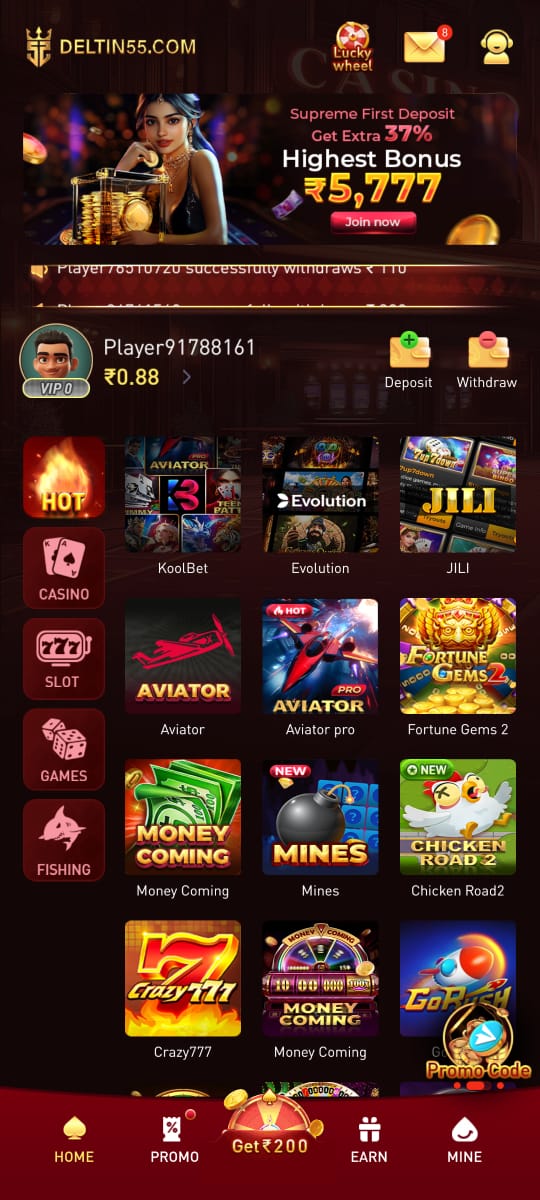Download Deltin55 Game App - Play Online and Earn Real Cash